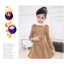 fashion girls coat kids clothes winter coat with fur collar